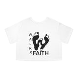 WalkXFaith Champion Collab Women's Heritage Cropped T-Shirt