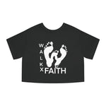 WalkXFaith Champion Collab Women's Heritage Cropped T-Shirt