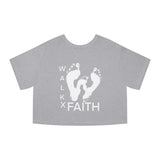 WalkXFaith Champion Collab Women's Heritage Cropped T-Shirt