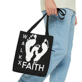 Walk X Faith Black Tote Bag