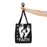Walk X Faith Black Tote Bag